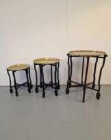 Set of 3 oriental style tables