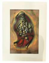 Flame Colored Copper Painting by Arthur UNGER. Signed.