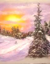 Закат в зимнем лесу/Sunset in the winter forest Закат в зимнем лесу/Sunset in the winter forest