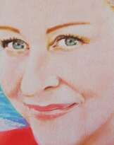 Two portraits of a lady. Oil Portrait Handmade, Custom Portrait on Canvas from Photo. Two portraits of a lady. Oil Portrait Handmade, Custom Portrait on Canvas from Photo.