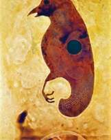 ANTIONIC BIRD. ORIGINAL STYLE. OIL, ENAMEL, VARNISH ON PAPER. SIGNED (F.L.) BALDASANO. SPAIN. 1999 ANTIONIC BIRD. ORIGINAL STYLE. OIL, ENAMEL, VARNISH ON PAPER. SIGNED (F.L.) BALDASANO. SPAIN. 1999