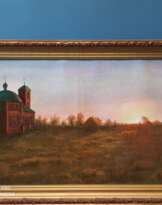 картина Закат в с. Селище картина Закат в с. Селище