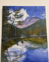 Зелёное озеро в Альпах