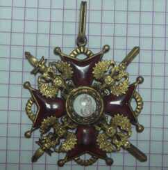 The order of Stanislaus with swords