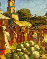 Георг Космиади. Сельский рынок. 1943 г.