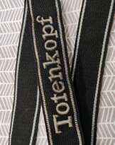 WW2 GERMAN SS TOTENKOPF CUFF TITLE WW2 GERMAN SS TOTENKOPF CUFF TITLE