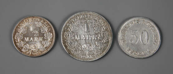 Konvolut Kleinmünzen Dt. Kaiserreich - Foto 1