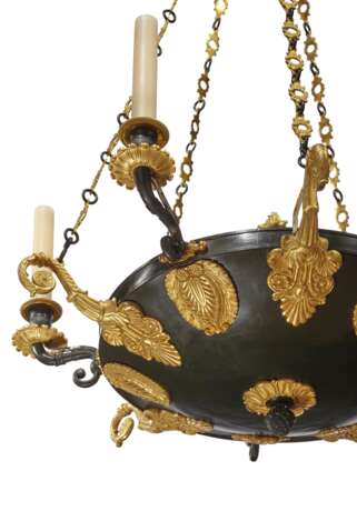 A RUSSIAN ORMOLU AND PATINATED BRONZE FIVE-LIGHT CHANDELIER - photo 4