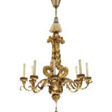 A PAIR OF ITALIAN GILTWOOD AND GILT-METAL EIGHT-LIGHT CHANDELIERS - фото 3