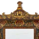 A GERMAN RED, GILT AND BLACK-JAPANNED MIRROR - фото 2