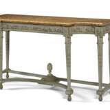 A LOUIS XVI BLUE-PAINTED CONSOLE TABLE - фото 2
