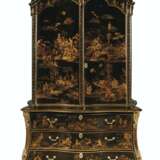 A DUTCH BLACK AND GILT-JAPANNED AND PARCEL-GILT CABINET-ON-CHEST - photo 1