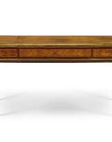 A LOUIS XVI ORMOLU-MOUNTED AMARANTH AND BOIS SATINE PARQUETRY BUREAU PLAT