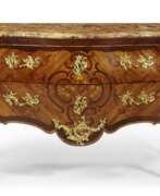 Jean-Pierre Latz. A LOUIS XV ORMOLU-MOUNTED BOIS SATINE, KINGWOOD, AMARANTH AND MARQUETRY COMMODE