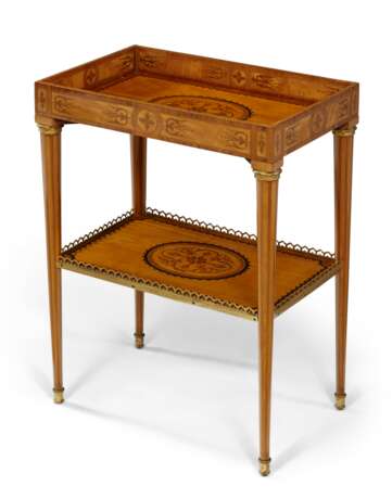 Lacroix, R.. A LOUIS XVI BRASS-MOUNTED KINGWOOD, BOIS SATINE AND PARQUETRY ETAGERE - photo 1
