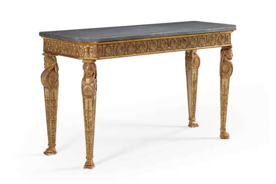 A LATE LOUIS XVI GILTWOOD AND CREAM-PAINTED SIDE TABLE - photo 2