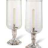 A PAIR OF FRENCH SILVERED-METAL PHOTOPHORES - photo 1