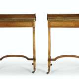 A NEAR PAIR OF REGENCY BRASS-MOUNTED INDIAN ROSEWOOD LIBRARY TABLES - photo 2