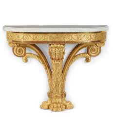 A LOUIS XVI GILTWOOD CONSOLE TABLE