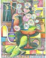 Натюрморт с грушами.