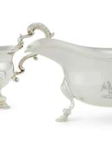 A PAIR OF GEORGE II SILVER SAUCE BOATS