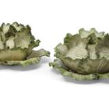 TWO VLADIMIR KANEVSKY CERAMIC CABBAGE TUREENS, COVERS AND STANDS - фото 1