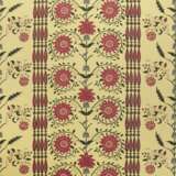 A LARGE QUANTITY OF INDIAN PATTERN POLYCHROME PRINTED YELLOW COTTON FABRIC - photo 2