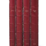 DAVID-WEILL, Michel. Collection of Michel David-Weill. Paris: Agnes Petri, 2001, 2003, 2005, 2011. Four volumes, folio (245 mm x 305mm). Original full red morocco in original slipcases. Volumes One and Four inscribed by M. David-Weill to Mrs. Wrightsman. - photo 1