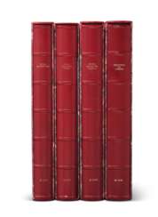 DAVID-WEILL, Michel. Collection of Michel David-Weill. Paris: Agnes Petri, 2001, 2003, 2005, 2011. Four volumes, folio (245 mm x 305mm). Original full red morocco in original slipcases. Volumes One and Four inscribed by M. David-Weill to Mrs. Wrightsman.