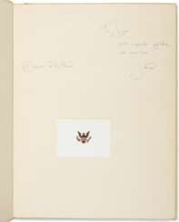 JACKIE KENNEDY – DICKINSON, Eric and KHANDALAVALA, Karl ed. The Kishangarh Paintings. New Delhi: Lalit Kala Akademi, 1959. Inscribed by Jackie Kennedy to Mrs Wrightsman, Christmas 1962: “For Jayne, with inexpressible gratitude and much love.” Large folio