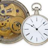 Taschenuhr: große Taschenuhr mit Duplexhemmung und springender Zentralsekunde, Fleurier für den chinesischen Markt, ca. 1850 - фото 1
