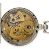 Taschenuhr: große Taschenuhr mit Duplexhemmung und springender Zentralsekunde, Fleurier für den chinesischen Markt, ca. 1850 - photo 2