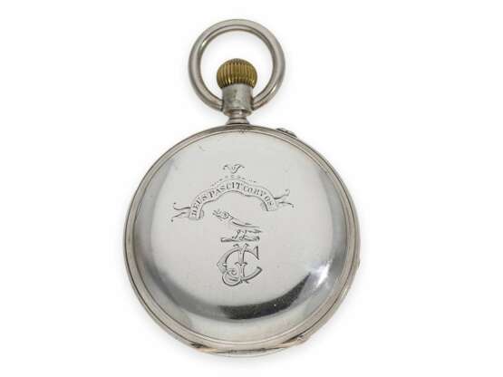 Taschenuhr: interessantes Ensemble von Dent, königlicher Uhrmacher in London, 2 silberne Taschenuhren No. 32371 und 41839, 1866 und 1883 - Foto 5