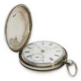 Taschenuhr: interessantes Ensemble von Dent, königlicher Uhrmacher in London, 2 silberne Taschenuhren No. 32371 und 41839, 1866 und 1883 - Foto 12