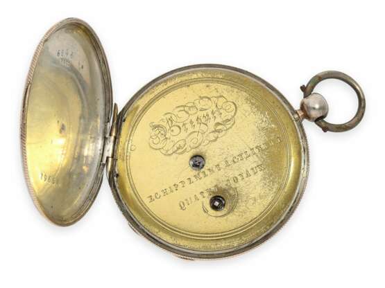 Taschenuhr: technisch interessante Lepine mit springender Stunde, dezentraler Minute und kleiner Sekunde, No.6846, ca.1830 - Foto 3