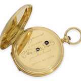 Taschenuhr: wunderschöne Gold/Emaille-Savonnette im Stil der frühen Uhren von Patek & Czapek, Genf um 1850 - фото 3