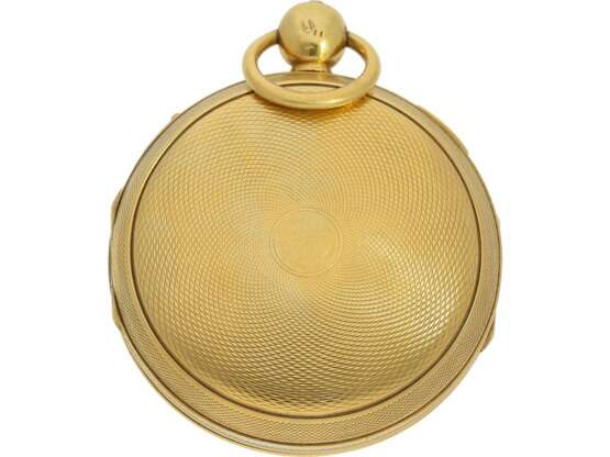 Taschenuhr: hochfeine französische Clockwatch mit Stunden-Repetition und Halbstunden-Selbstschlag, Breguet & Fils No. 6672, ca.1830 - Foto 2