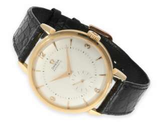 Armbanduhr: sehr seltene "Oversize" Omega Automatic in Roségold, Referenz 2714, ca. 1954
