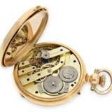 Taschenuhr: frühe, rotgoldene Präzisionstaschenuhr, Ankerchronometer Leroy & Fils Paris No.45946, mit Verkaufsbox, ca. 1870 - Foto 3