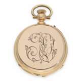 Taschenuhr: frühe, rotgoldene Präzisionstaschenuhr, Ankerchronometer Leroy & Fils Paris No.45946, mit Verkaufsbox, ca. 1870 - Foto 5