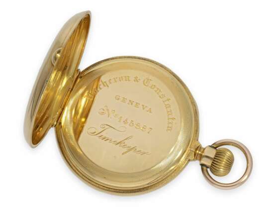 Taschenuhr: hochfeines Ankerchronometer Vacheron & Constantin No.145887, extrem seltene Werksqualität, Genf ca.1875 - Foto 5