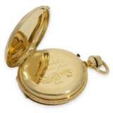 Taschenuhr: Gold/Emaille-Savonnette mit außergewöhnlicher Gehäusedekoration, Guinand & Fils Locle für den südamerikanischen Markt, ca.1860 - photo 6