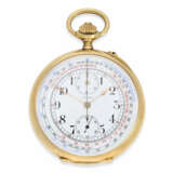 Taschenuhr: Longines Ankerchronometer mit Chronograph und Zähler "Chronographe Antimagnetique", 18K Gold, ca. 1915 - photo 1