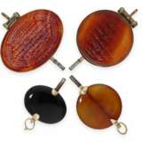 Taschenuhrenschlüssel: einzigartiges Set von 4 außergewöhnlich großen Spindeluhrenschlüsseln von Uhren für den osmanischen Markt, 19. Jahrhundert - Foto 1