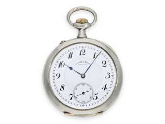 Taschenuhr: ausgesprochen schöne, sehr große A. Lange & Söhne Glashütte Taschenuhr in bester Qualität 1A, No.65507, mit Stammbuchauszug, Glashütte ca. 1911