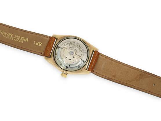 Armbanduhr: seltene rotgoldene Rolex Bubble Back Ref. 3130, ca.1946/47 - Foto 3
