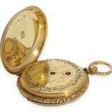 Taschenuhr: Gold/Emaille-Prunksavonnette mit beidseitigem Diamantbesatz, Ulysse Nardin Locle für den indischen Markt, um 1870 - Foto 6
