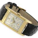 Armbanduhr: außergewöhnlich schöne, große ausgefallene und seltene Patek Philippe Herrenuhr aus der Zeit um 1943, 18K Gold - photo 1