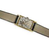 Armbanduhr: außergewöhnlich schöne, große ausgefallene und seltene Patek Philippe Herrenuhr aus der Zeit um 1943, 18K Gold - photo 3