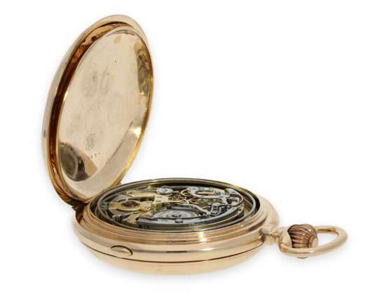 Taschenuhr: schwere, außergewöhnlich große astronomische Goldsavonnette mit 7 Komplikationen, Schweiz für den russischen Markt, ca. 1900 - фото 3